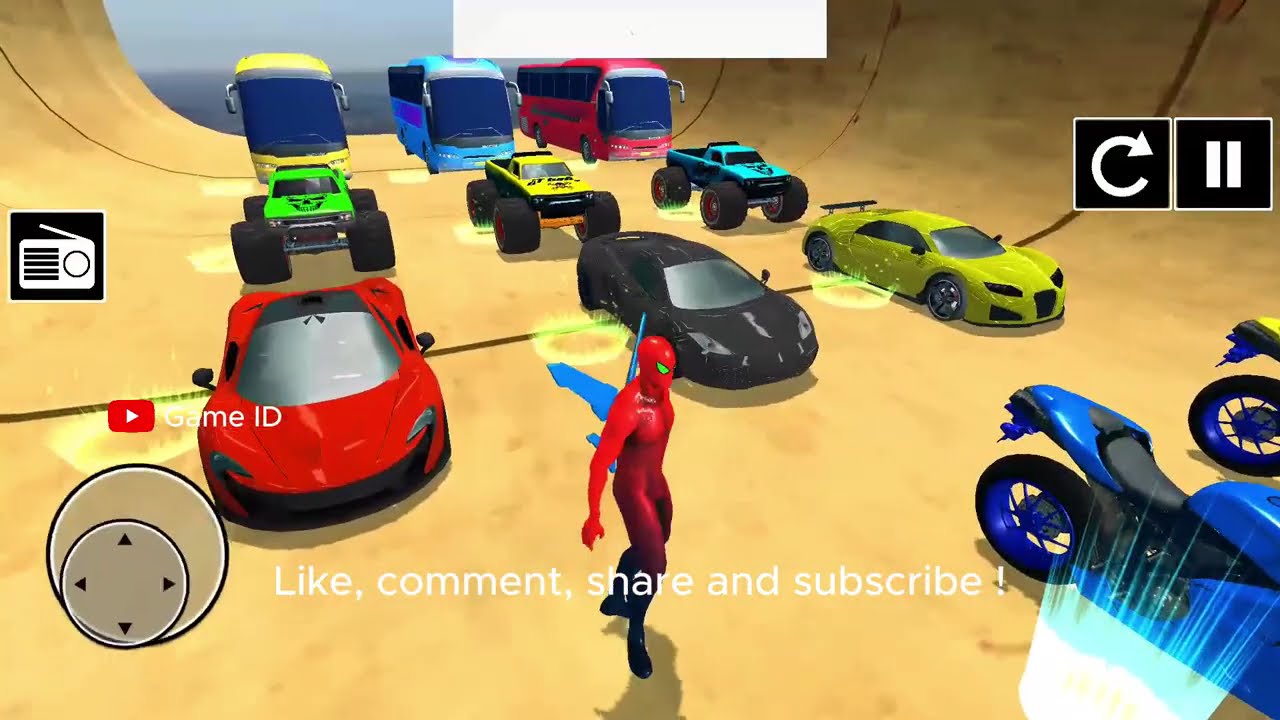 Superhero Game: Ramp Car Stunt - Android Gameplay