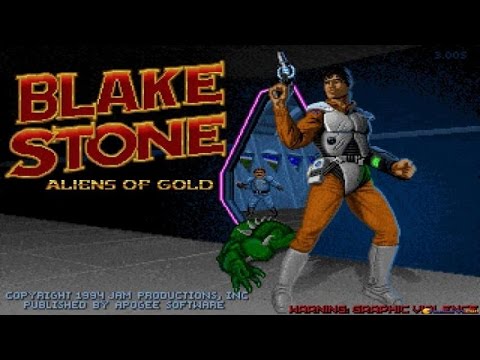 Blake Stone: Alien of Gold gameplay (PC Game, 1993)