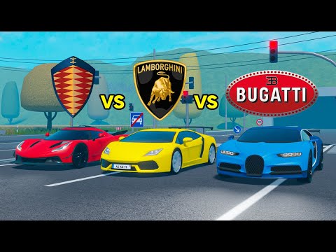 KOENIGSEGG vs BUGATTI vs LAMBORGHINI (Emergency Hamburg)