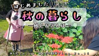 【日常Vlog】秋冬野菜の種を蒔いて、娘とお散歩｜霧島アートの森で落合陽一展を見た日