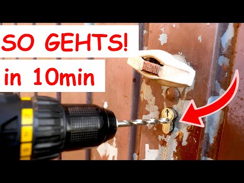 Drilling out a garage lock: Step-by-step instructions