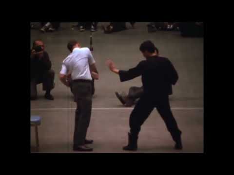 Bruce Lee old footage, showing his fighting skills and rapidity