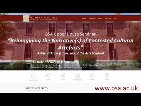 Abbie Vickress (University of the Arts London), “Reimagining the Narrative(s) of Contested Cultural Artefacts”