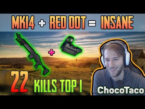 MK14 + NEW Red Dot = INSANE - Chocotaco 22 kills SOLO FPP [May-16] - PUBG HIGHLIGHTS TOP 1 #109