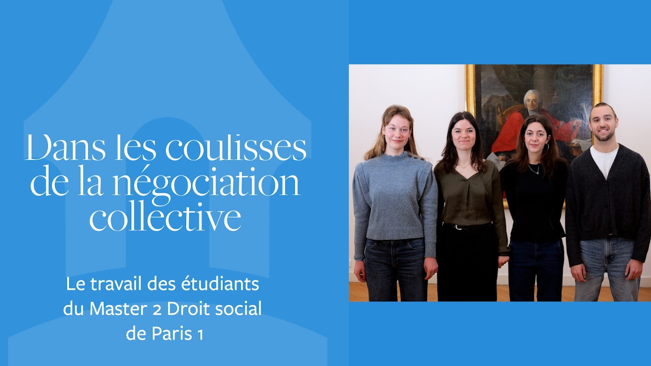 Partenariat 2026 entre le Master 2 Droit social de Paris 1 et la direction générale du travail