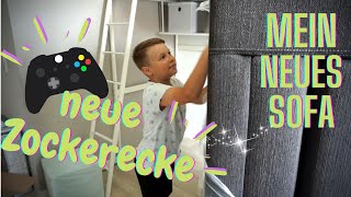 Room makeover Zockerecke Ikea ASKEBY Kindersofa Kinderzimmer Jungs Stylo Bex der Spielzeugtester