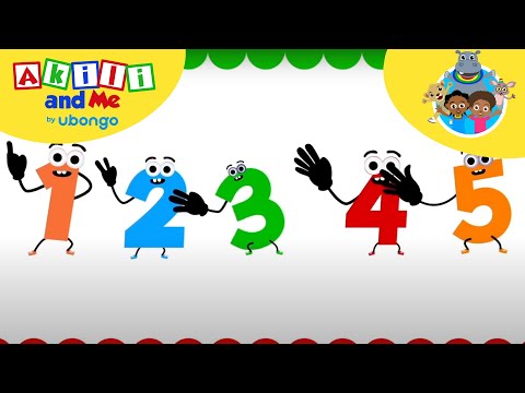 Count to 5 | Akili & Me | Learning videos for kids