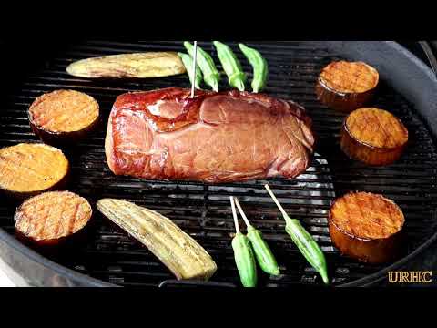 Crabapple Smoked Pork Roast With Garden Veggies On The...