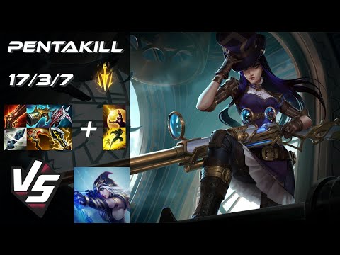 BOTTOM Caitlyn vs Ashe [PENTAKILL] - EU Challenger Patch 14.24