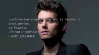 John Mayer - Comfortable - lyrics [HD 1080p]