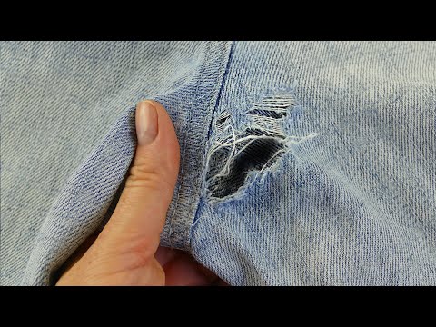 Easy Fix for Holes in Your Pants- Nearly Invisible!