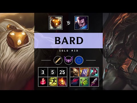 Bard Mid vs Yasuo - EUW Master Patch 25.21
