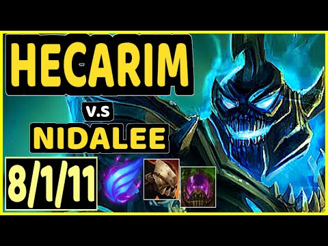HECARIM vs NIDALEE - 8/1/11 KDA JUNGLE CHALLENGER GAMEPLAY - KR