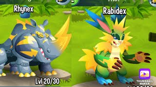 (DOUBLE BREED) How to breed Rhynex AND Rabidex in Monster legends!!!