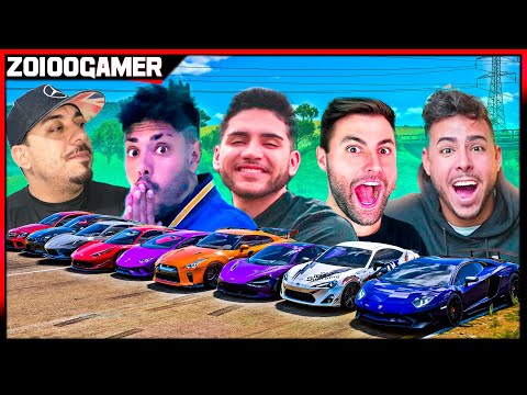CARROS DE YOUTUBERS no Rachão Da Rodovia - RENATO GARCIA VS CAIO ARAUJO VS REZENDE