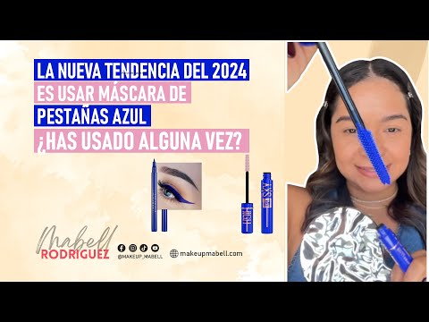 😮‍💨 La nueva tendencia del 2024 es usar máscara de pestañas azul 💙