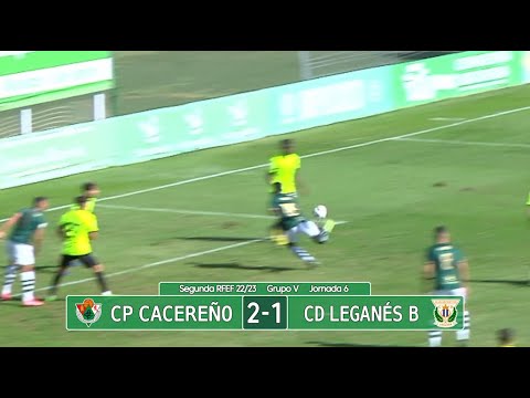 Resumen: CP Cacereño - CD Leganés B (2ª RFEF Gr.5 22/23)