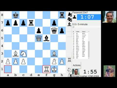 LIVE Blitz #3364 (Speed) Chess Game: White vs Paranoid in Dutch: Staunton gambit