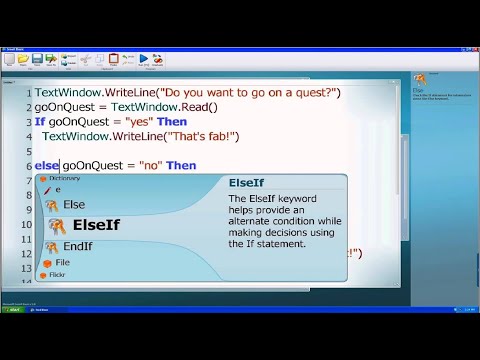 Control Statements In Small Basic Tutorial 3