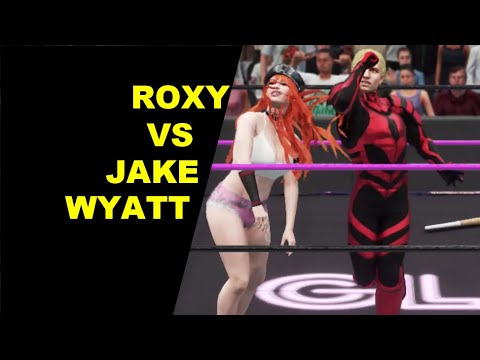 GLOW 1985 Roxy vs Jake Wyatt - Extreme Rules Mixed Match