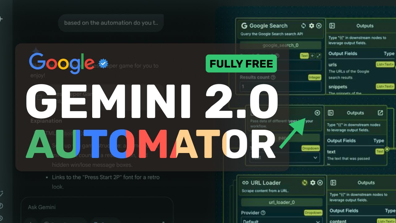 Google's Gemini 2.0 AUTOMATOR: This AI Agent CAN Automate ANY REPETITIVE TASKS!