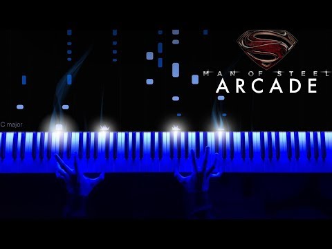 Hans Zimmer - Man Of Steel - Arcade (Piano) + SHEETS/SYNTHESIA