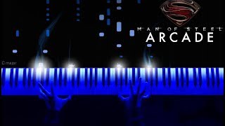 Hans Zimmer - Man Of Steel - Arcade (Piano) + SHEETS/SYNTHESIA