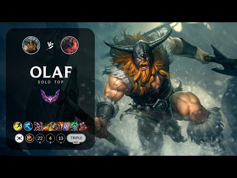 Olaf Top vs Aatrox - KR Master Patch 12.23