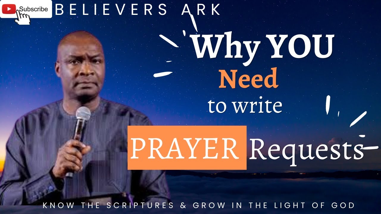 Why you need to write PRAYER request