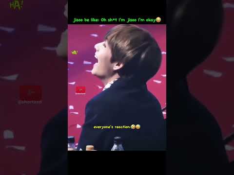 V's reaction to Jisoo's bottle balancing🤣 #jisoo #blackpink #bts #subscribe