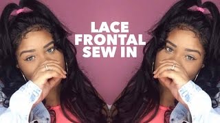 Lace Frontal Sew In | No Glue ft. UNice Hair