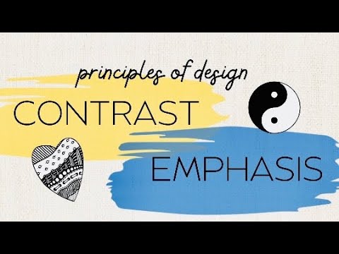 1 minute 🖼 vocabulary! What is CONTRAST/EMPHASIS? (Principles of Design)