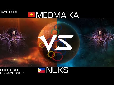MeomaikA (Z) [VN] vs. NUKS (Z) [PH] Game 1 [StarCraft 2 Group Stage SEA GAMES 2019]