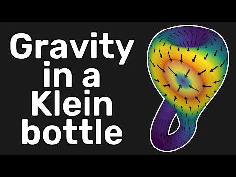 Portals can simulate a Klein bottle, so I calculated gravity on it