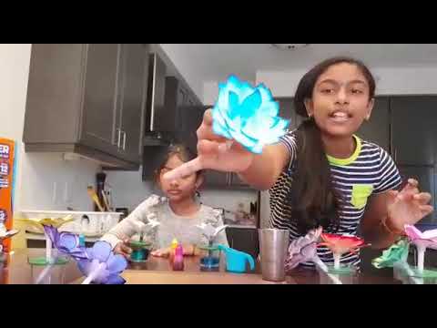HOW TO MAKE HOMEMADE FLOWERS! (using the paper flower kit from Crayola) FIRST VIDEO!