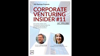 Corporate Venturing Insider #11: Jennifer Ard @ Intel Capital, interview by Nicolas Sauvage