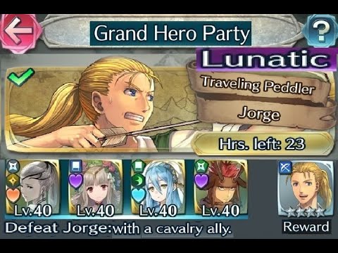 Grand hero party quests Oct 2021 part 10 : Vs. Jorge (F2P units + No SI but seals)