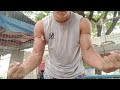 Flexing fore arm veins show