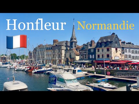 Walk in Honfleur 🇫🇷 Normandy  ⚓️  Visit the Town Market and the Harbour