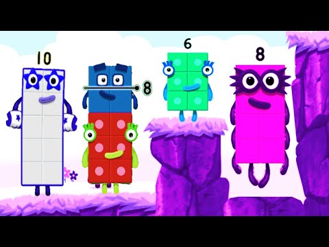Numberblocks Learning Academy #113 - Numberblocks 10 1 8 - Numberblocks Magic Run -Numberblocks Game