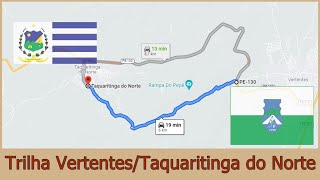 Trilha entre Vertentes e Taquaritinga do Norte