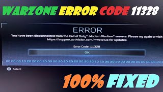 Fix warzone error code 11328 - 2023