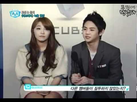 [CLIP/120315] Mnet Wide News: Eunji & Yoseob - LOVE DAY Message