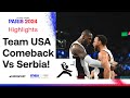 Stephen Curry Leads Team USA Out Of 17 Point Hole To Beat Serbia Paris2024 Olympics