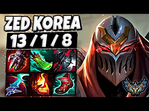 Zed vs Ahri [ MID ] Lol Korea Challenger Patch 25.14 ✅