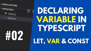 TypeScript Tutorial - Declaring a variable in TypeScript