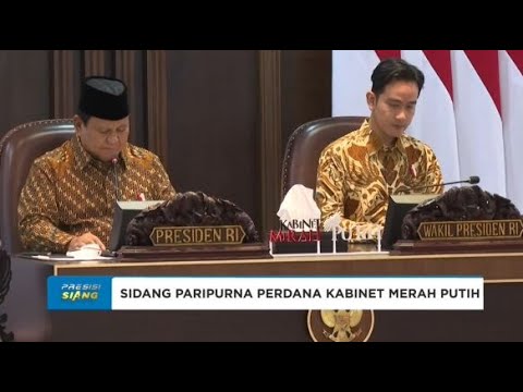 SIDANG PARIPURNA PERDANA KABINET MERAH PUTIH