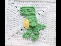 Crochet T Rex Dinosaur Applique Tutorial
