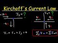 Kirchhoff S Current Law Junction Rule KCl Circuits Physics Problems