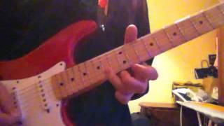 Mike Oldfield, Man on the Rocks, I give myself away, Guitar Solo cover